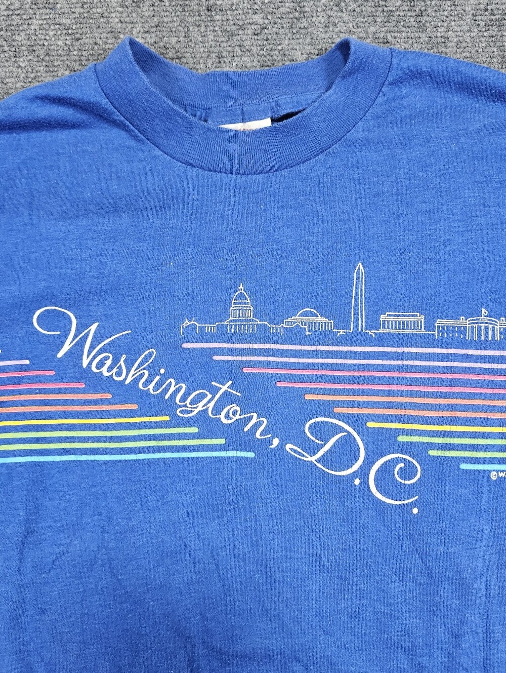 VTG 80s Washington DC Tourist T Shirt L T Shirt Single Stitch USA Sportswear II